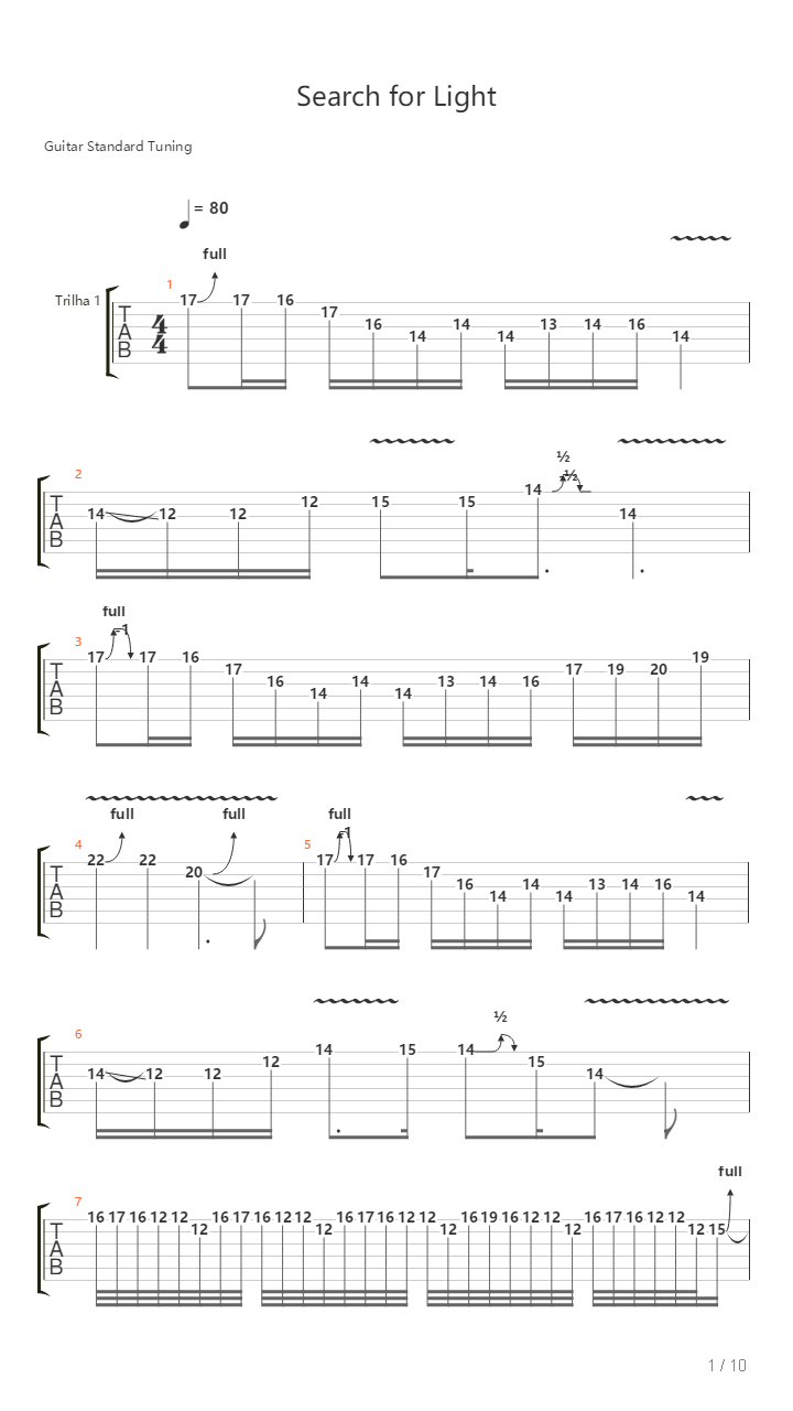 Search For Light吉他谱