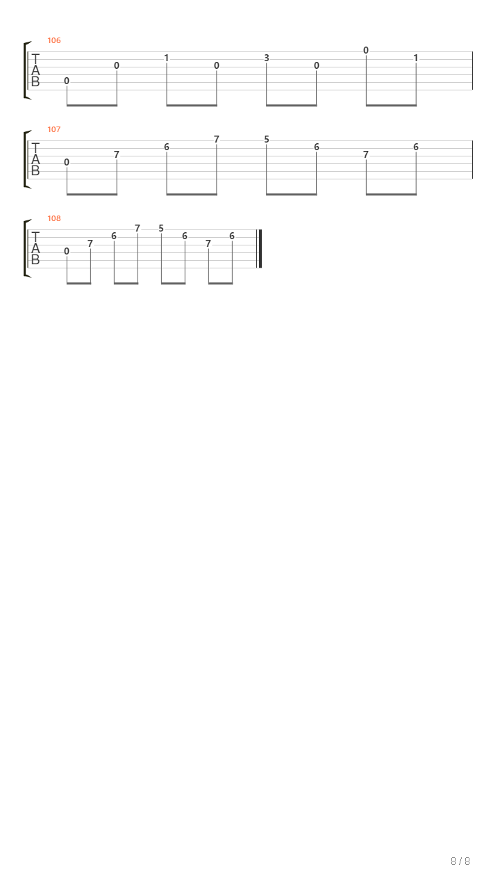 Melankolia吉他谱