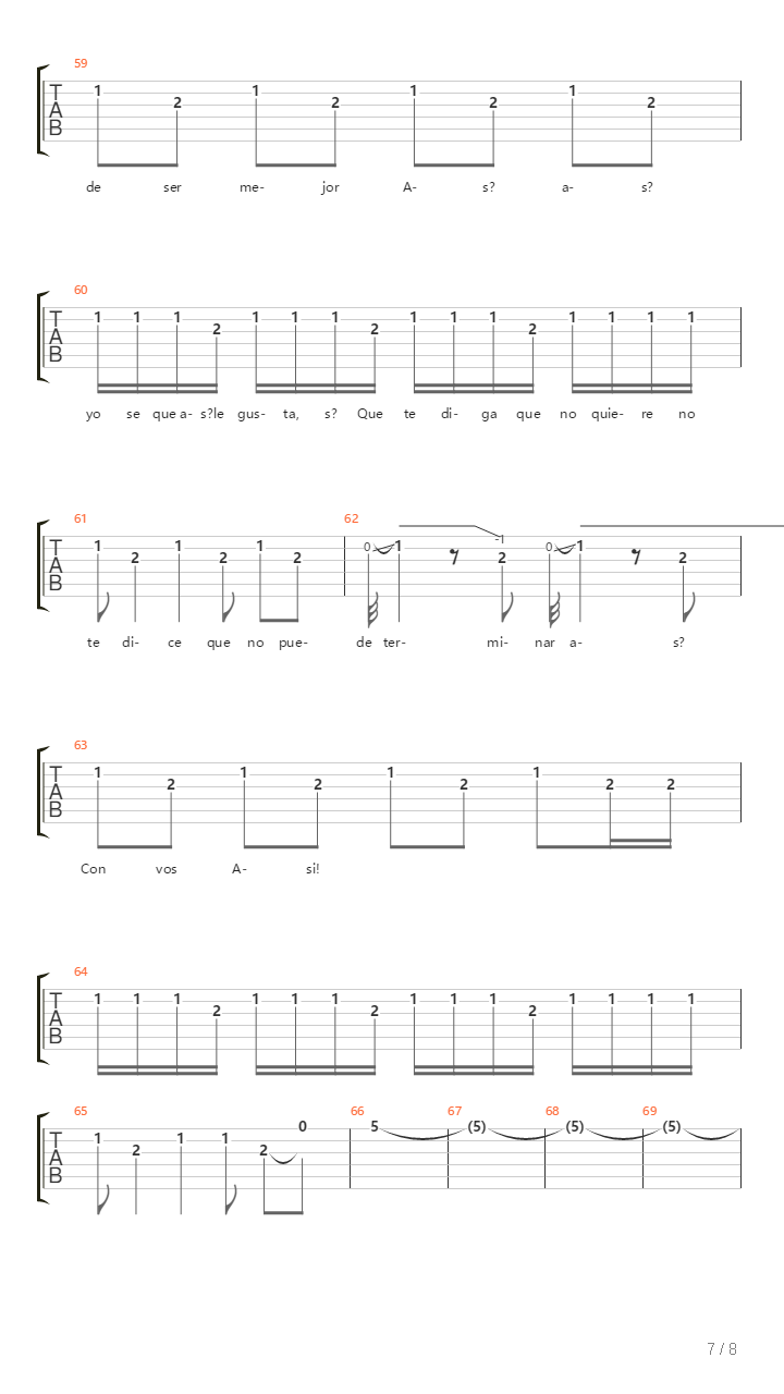 Asi吉他谱