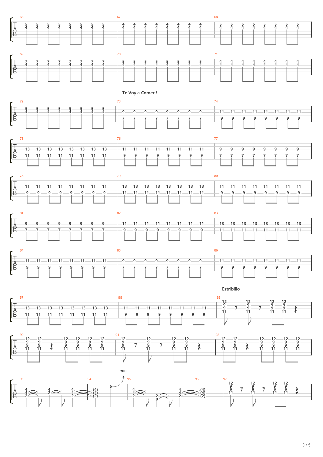 Locomotora吉他谱