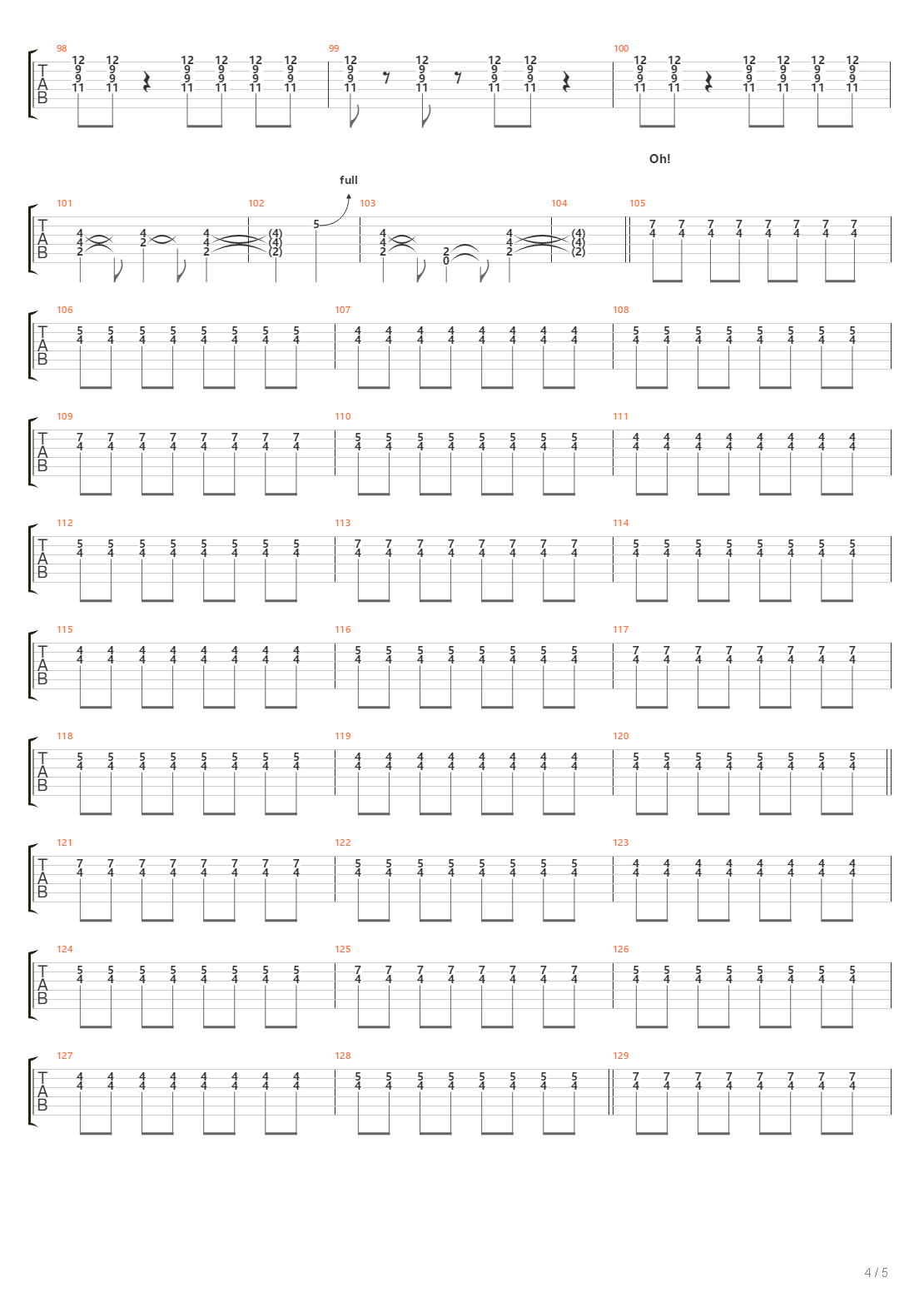 Locomotora吉他谱