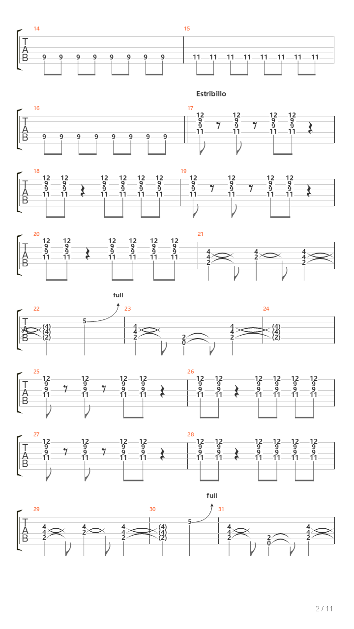 Locomotora吉他谱