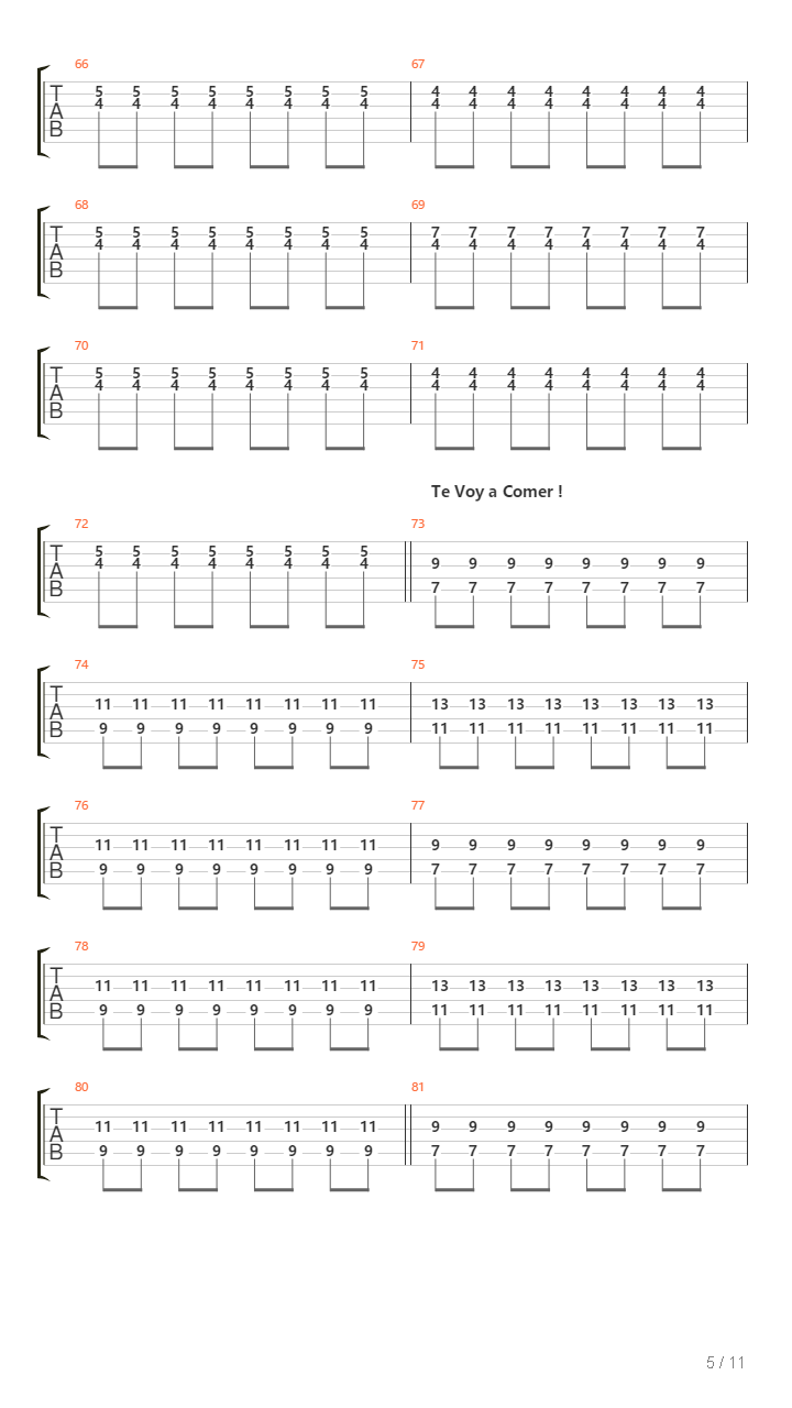 Locomotora吉他谱