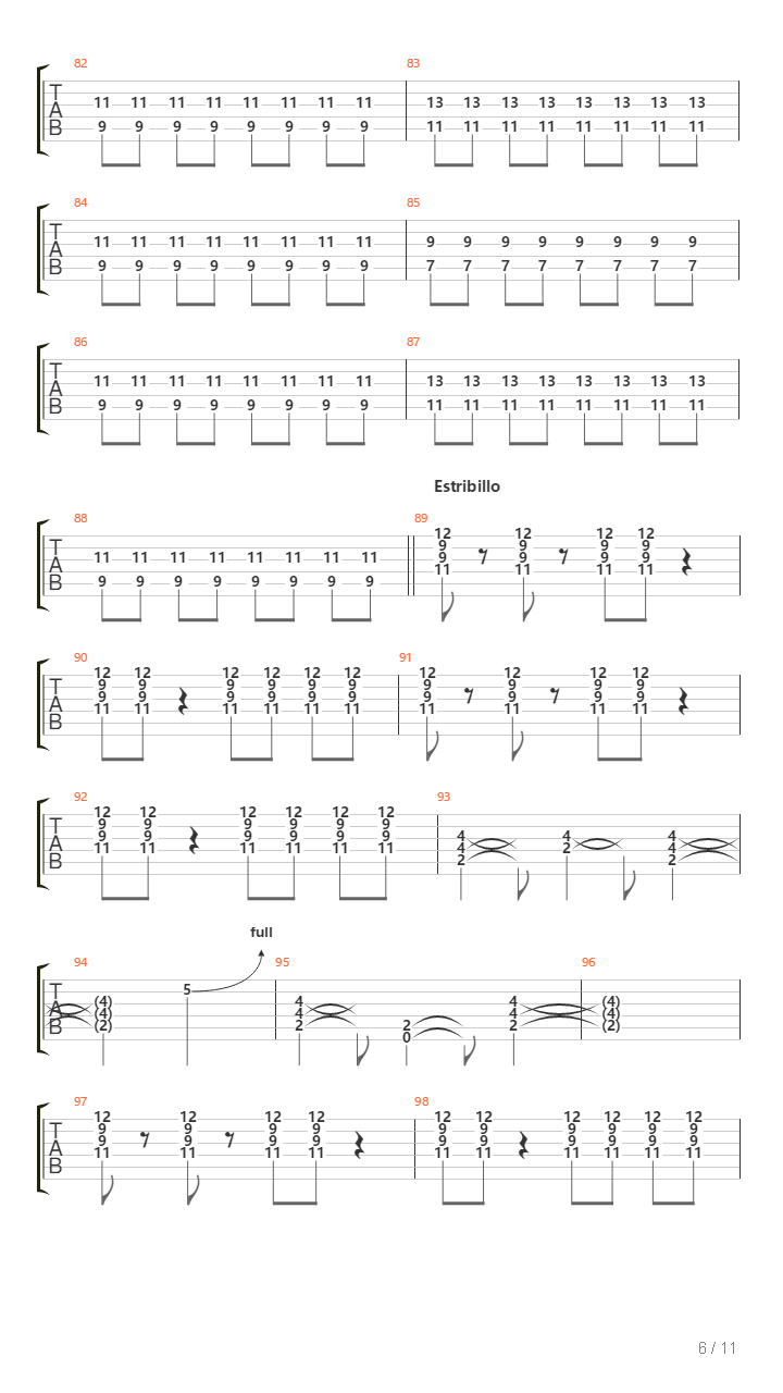 Locomotora吉他谱