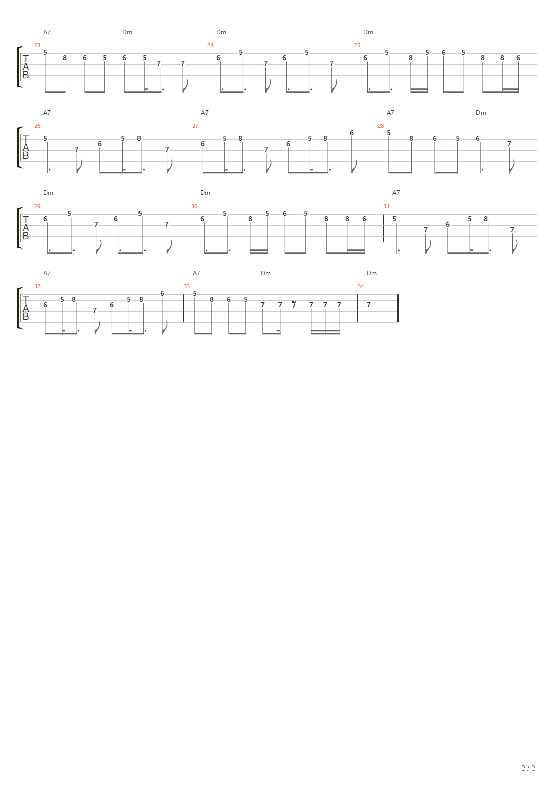 Adjini吉他谱