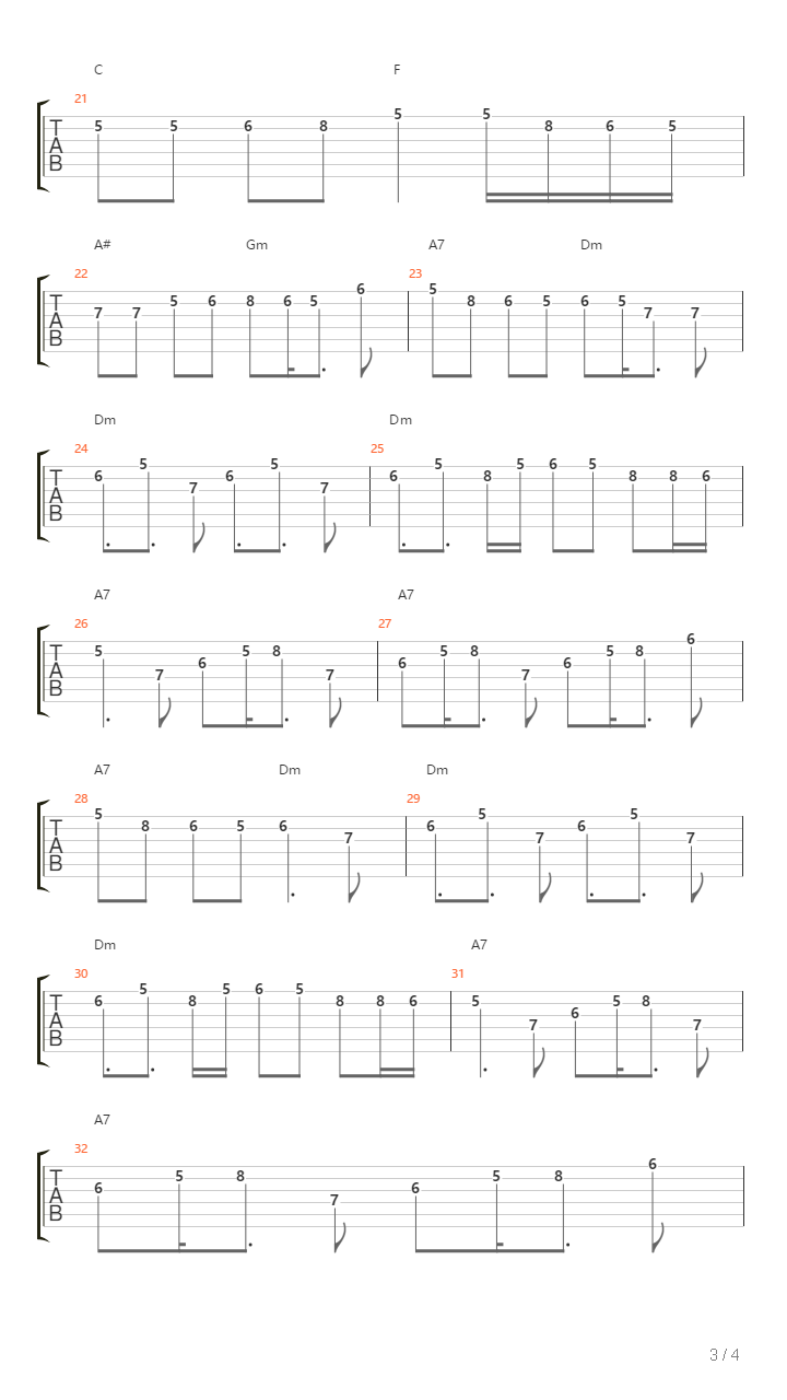 Adjini吉他谱