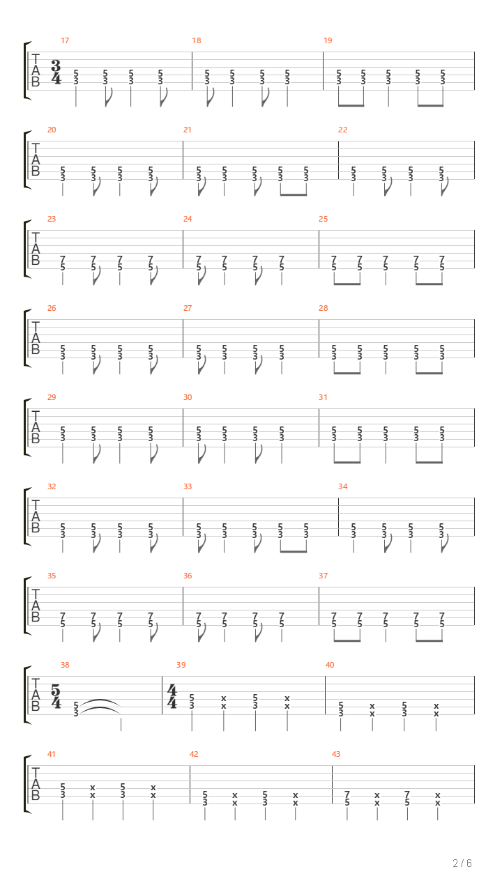 Te Ests Durmiendo吉他谱