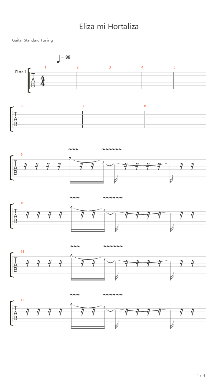 Eliza Mi Hortaliza吉他谱