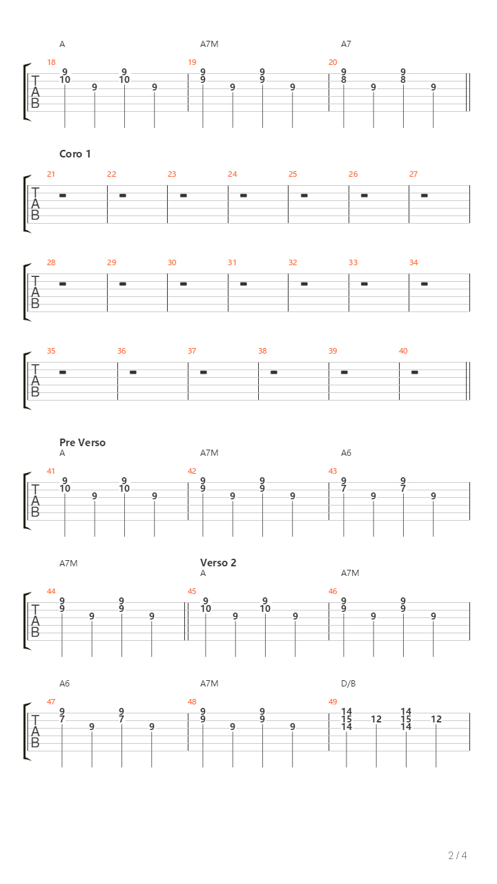 La Duda吉他谱