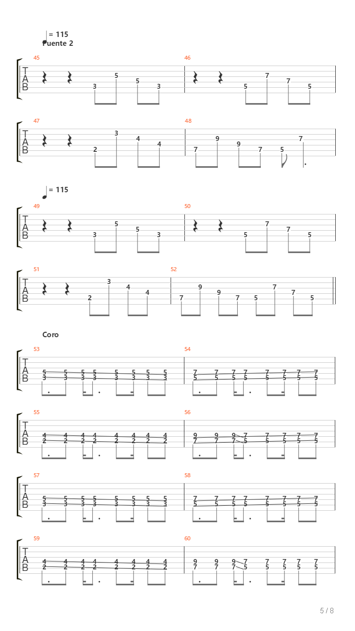 Dame Una Senal吉他谱