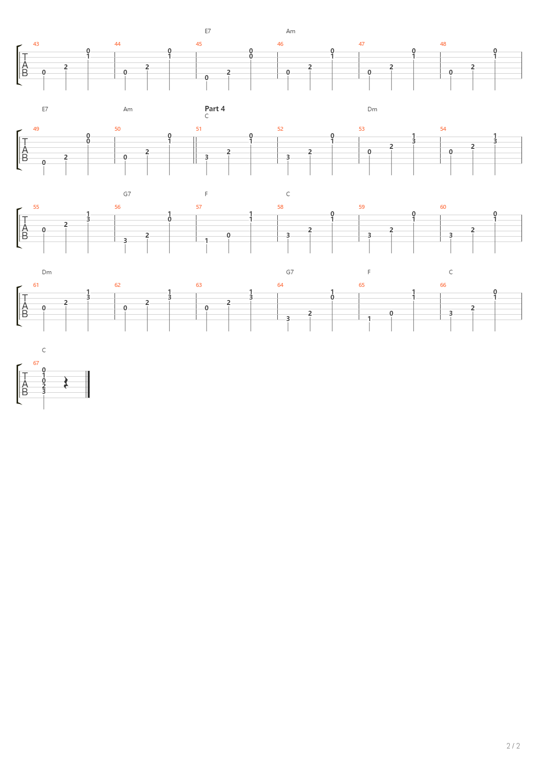 A Nglamark吉他谱