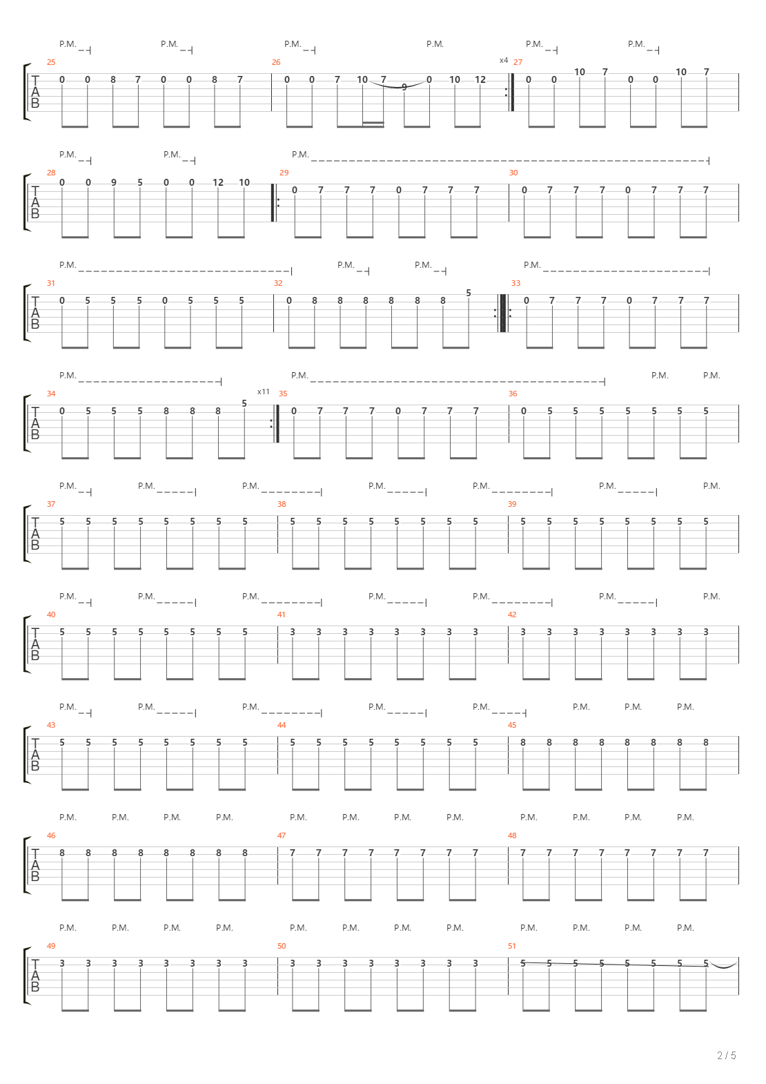 M4 Part 2吉他谱