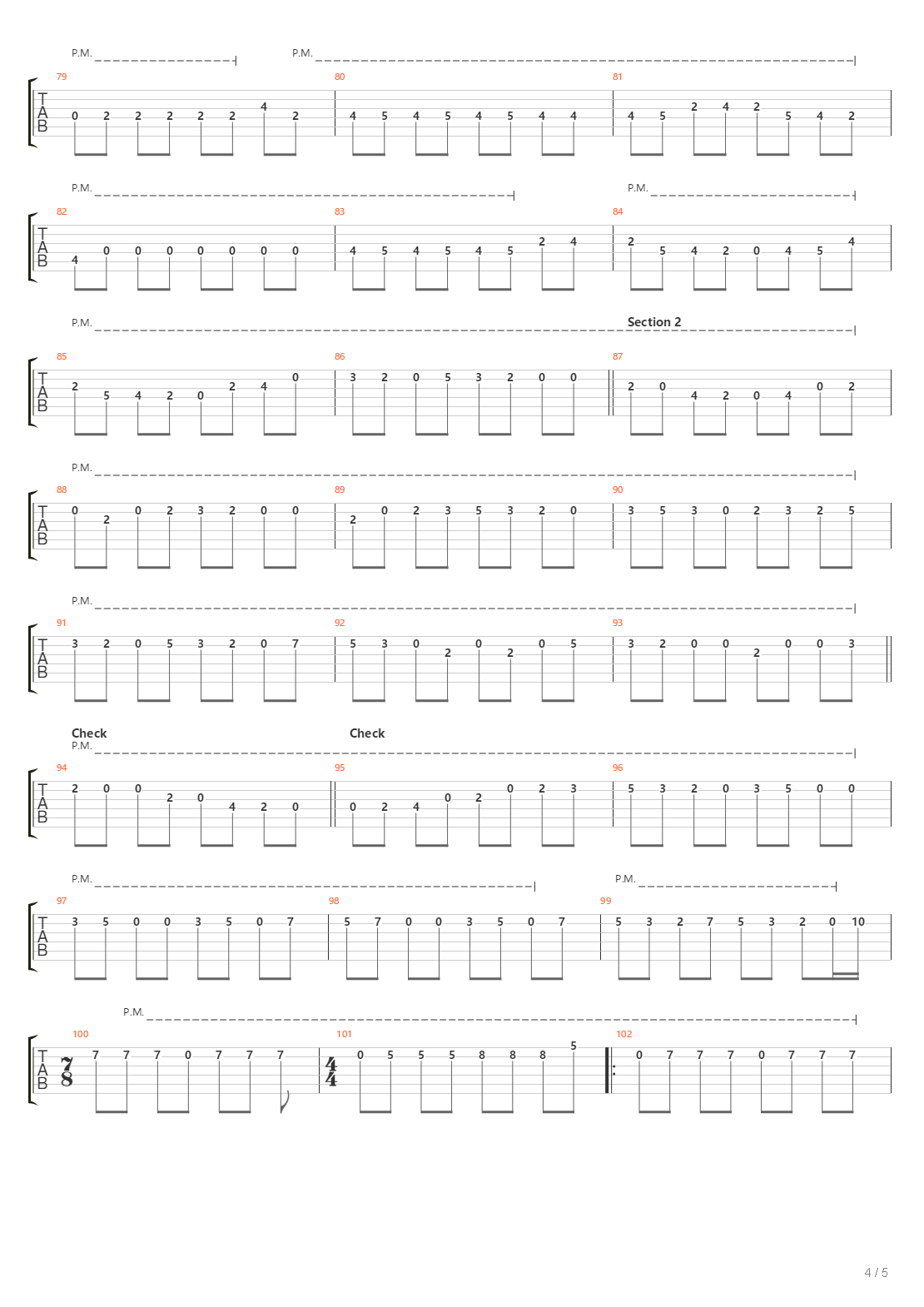 M4 Part 2吉他谱