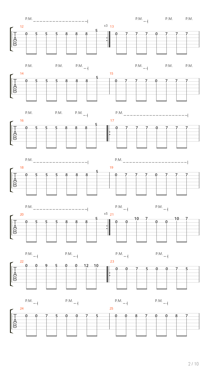 M4 Part 2吉他谱