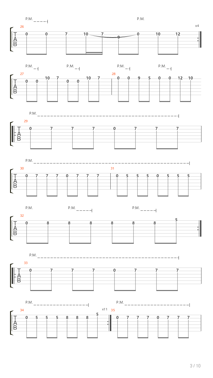 M4 Part 2吉他谱