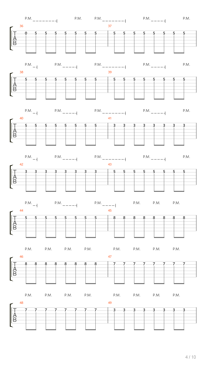 M4 Part 2吉他谱