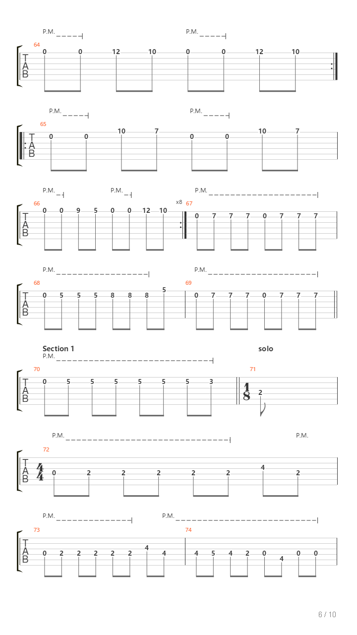 M4 Part 2吉他谱