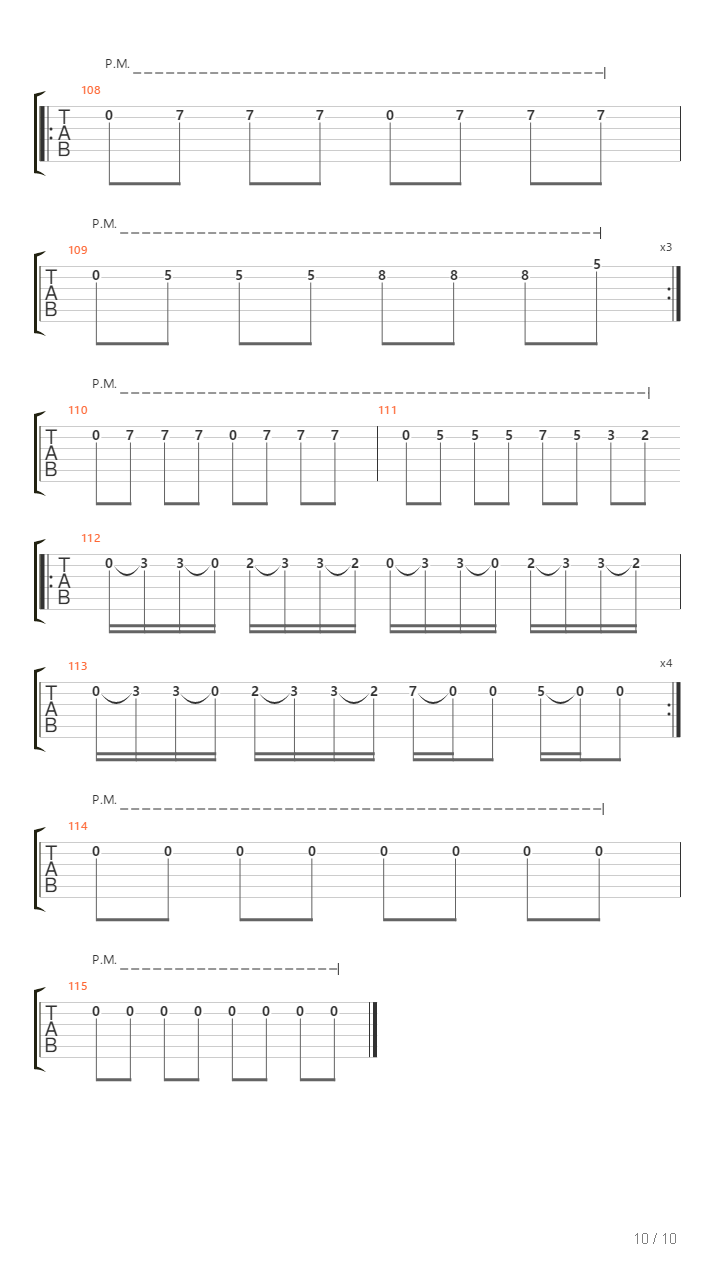 M4 Part 2吉他谱