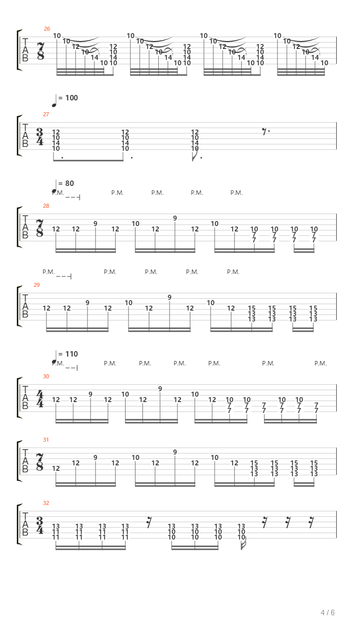 Black Stripe吉他谱