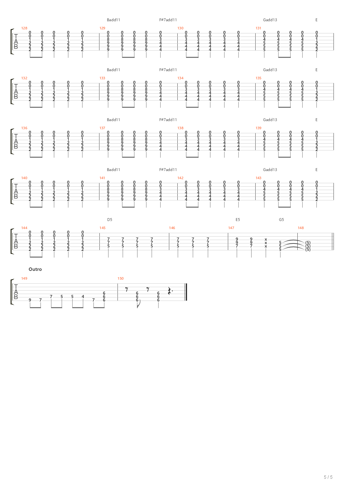 Eco吉他谱