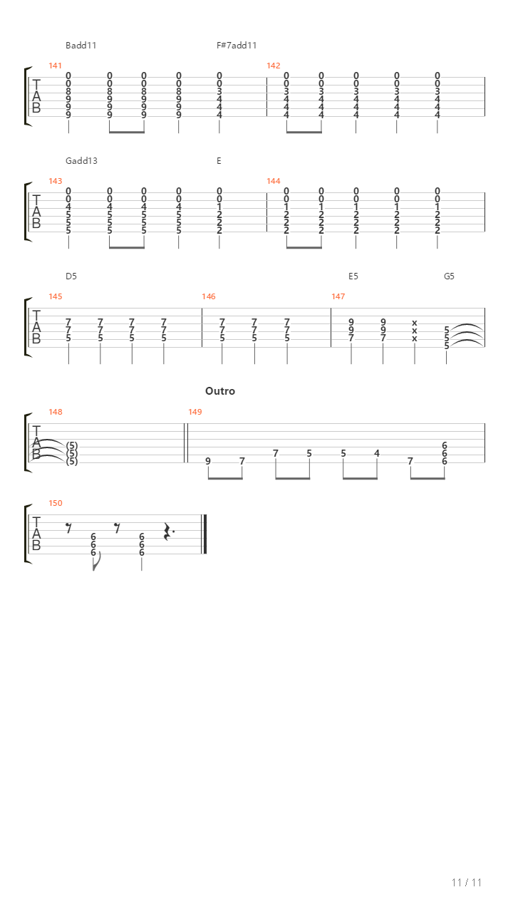 Eco吉他谱