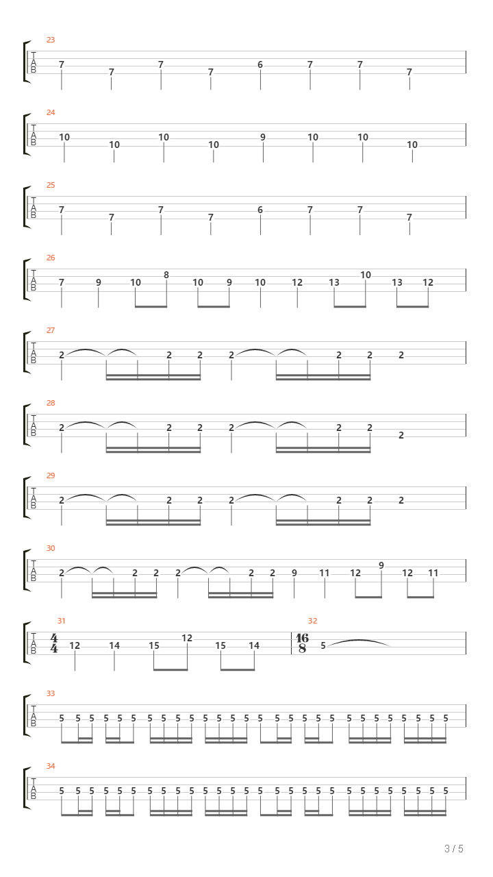 The Beginning吉他谱