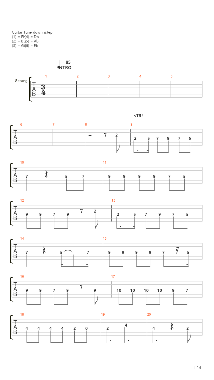 Die Leiche吉他谱