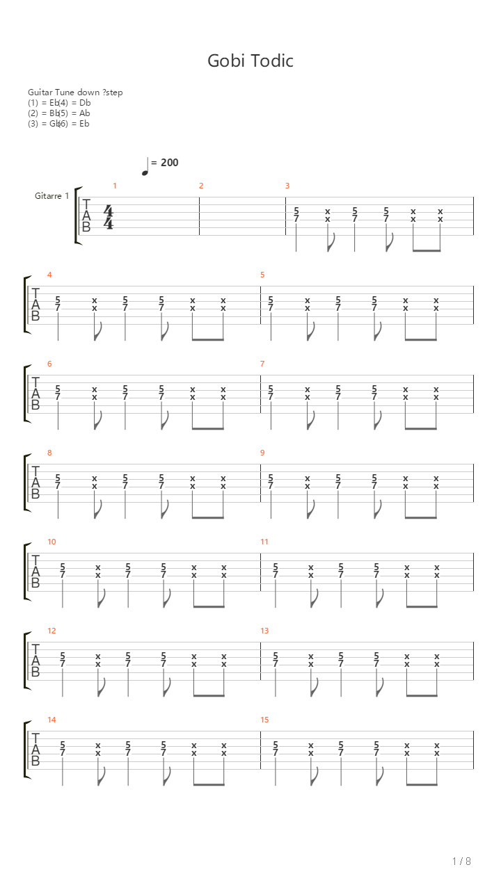 Gobi Todic吉他谱