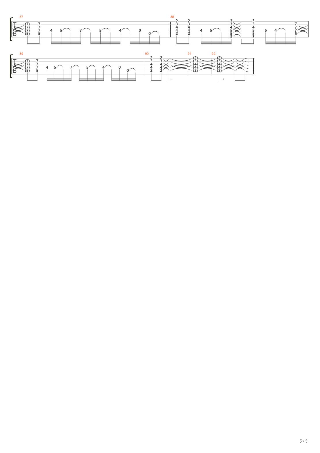 Petze吉他谱