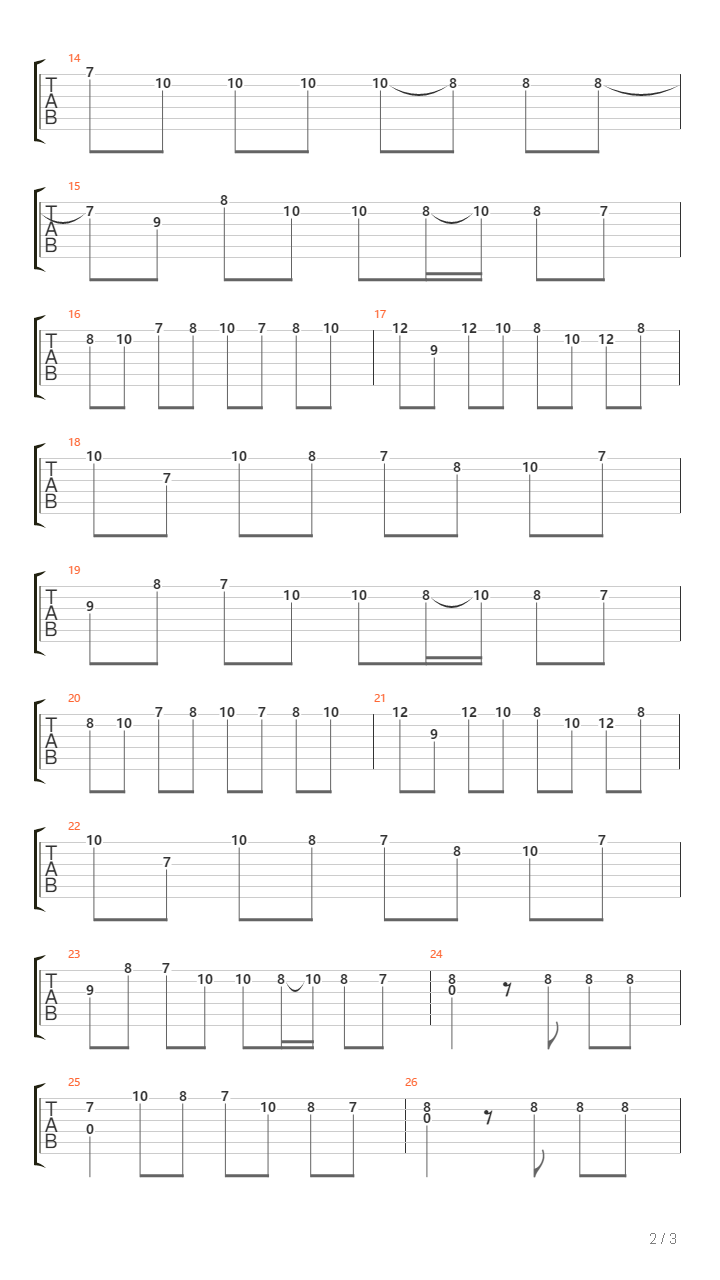 Rondo Duet Song吉他谱