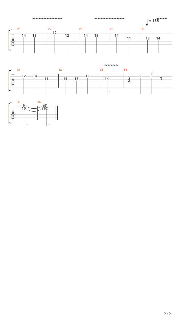 Rubovia Piece No3吉他谱