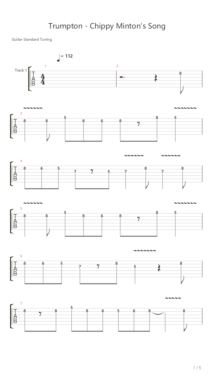 Trumpton - Chippy Mintons Song吉他谱