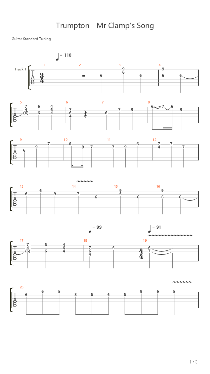 Trumpton - Mr Clamps Song吉他谱