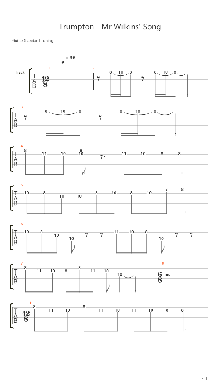 Trumpton - Mr Wilkins Song吉他谱