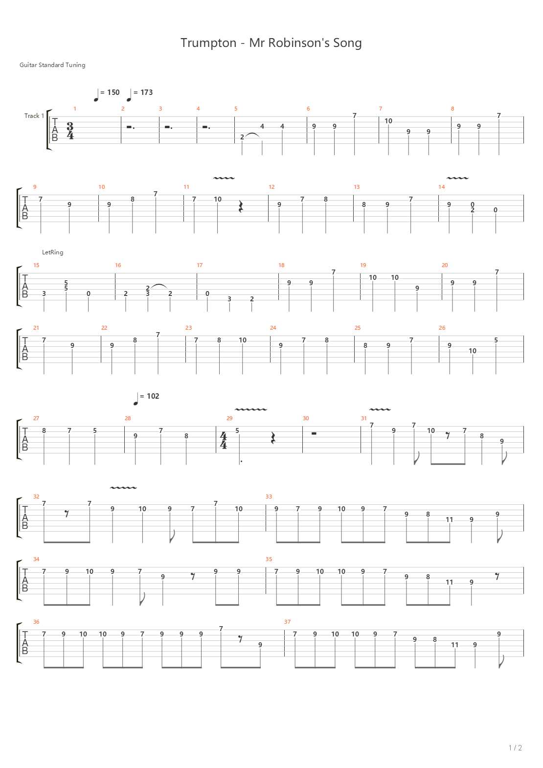 Trumpton -mr Robinsons Song吉他谱