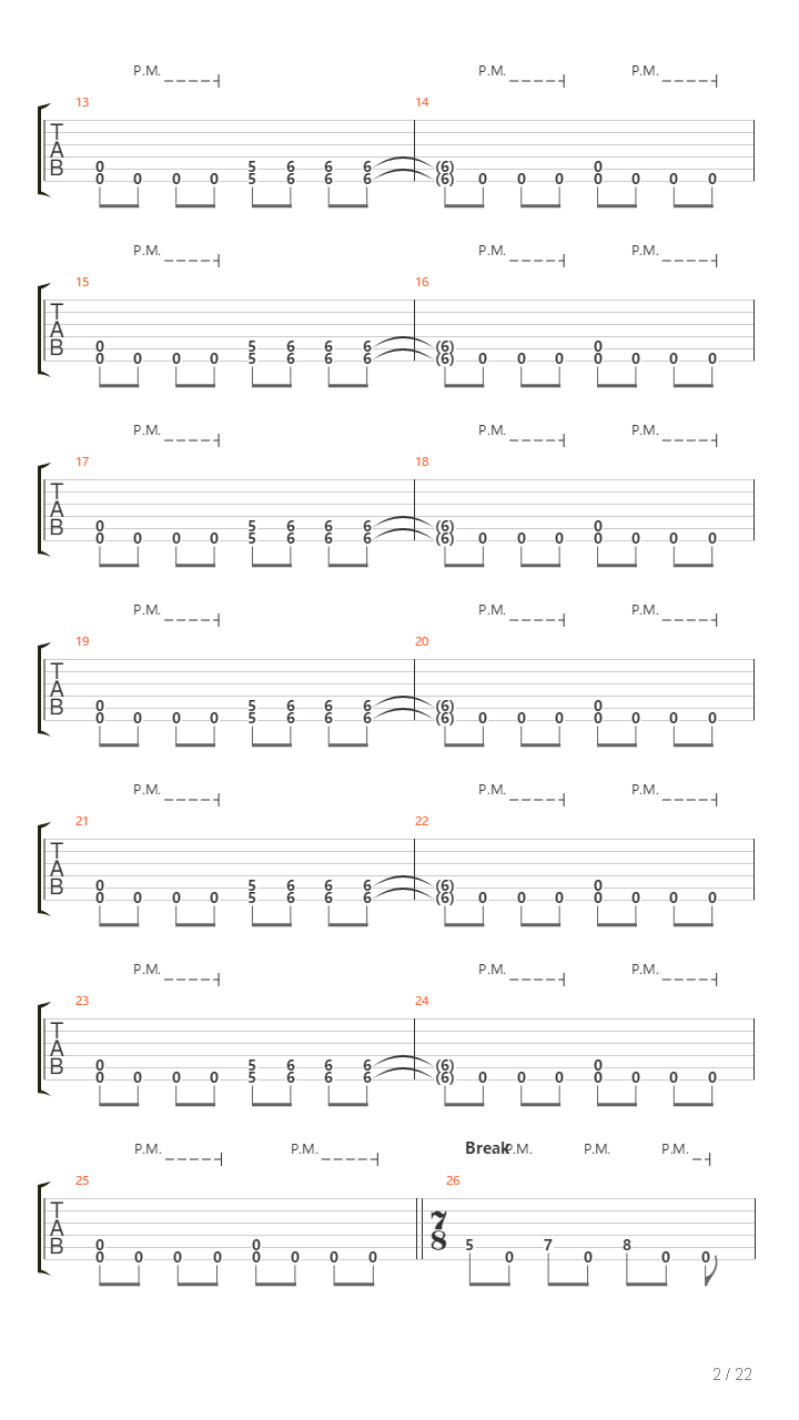 Destined To Burn吉他谱