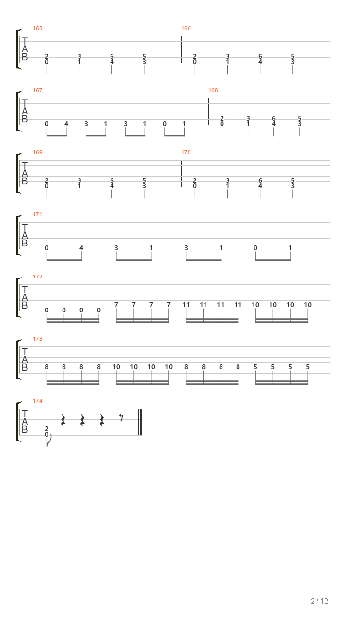 Krwawy Deszcz Oczyszczenia吉他谱