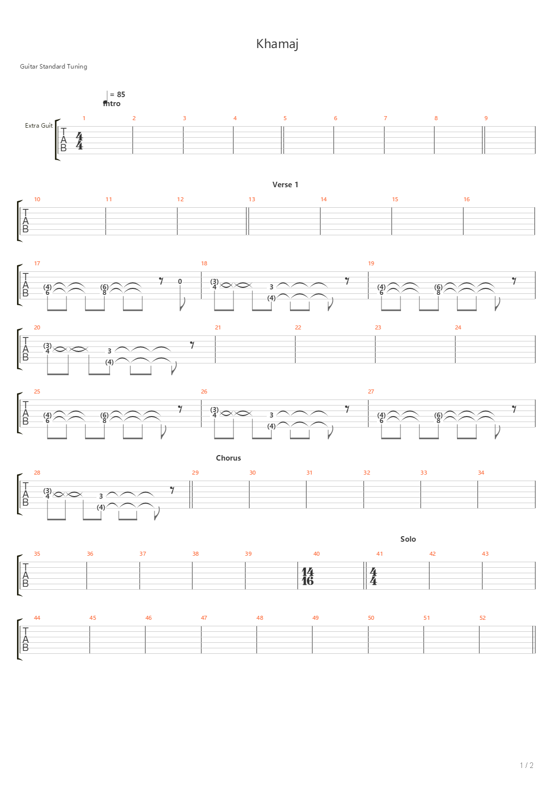 Khamaj吉他谱