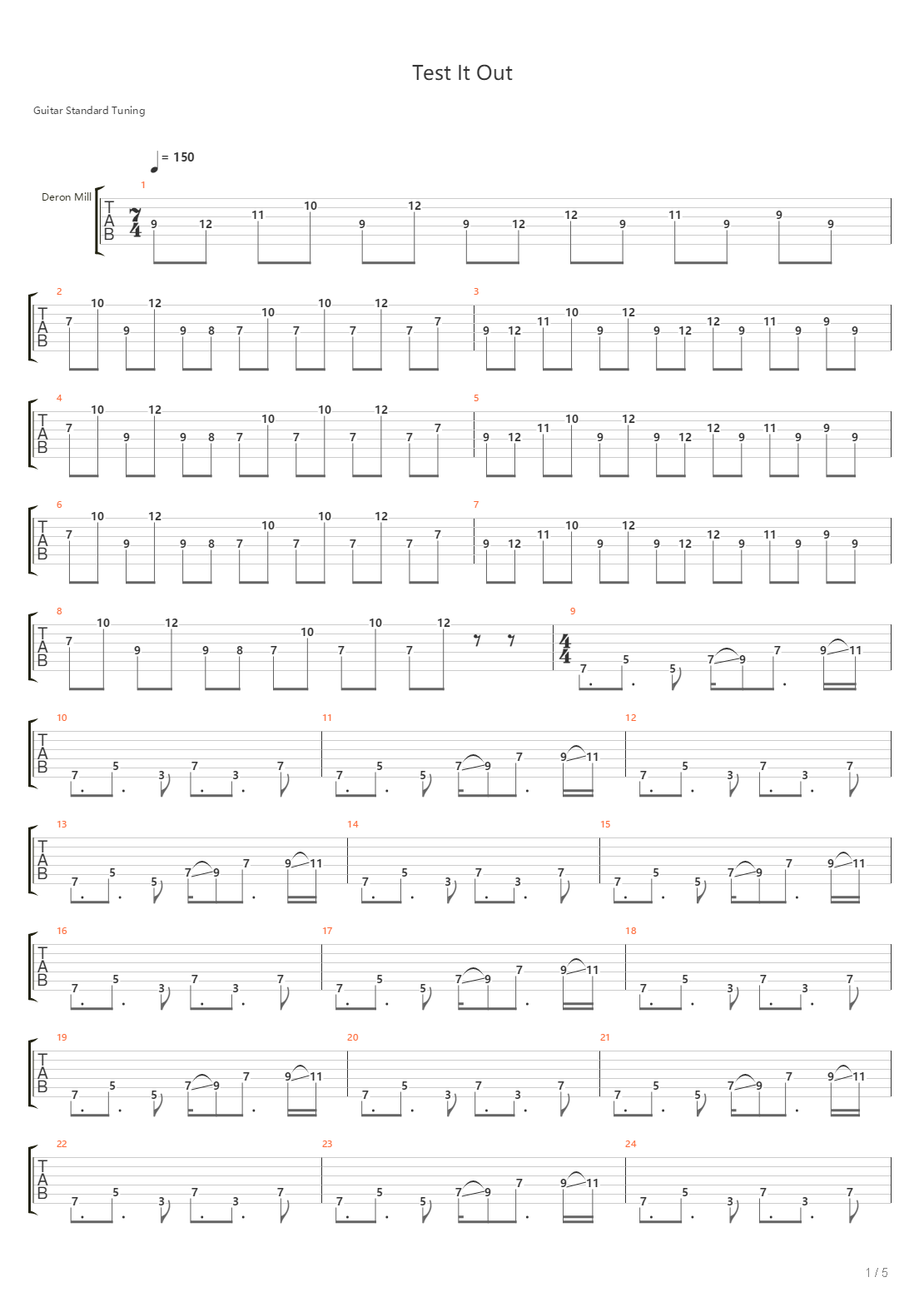 Test It Out吉他谱