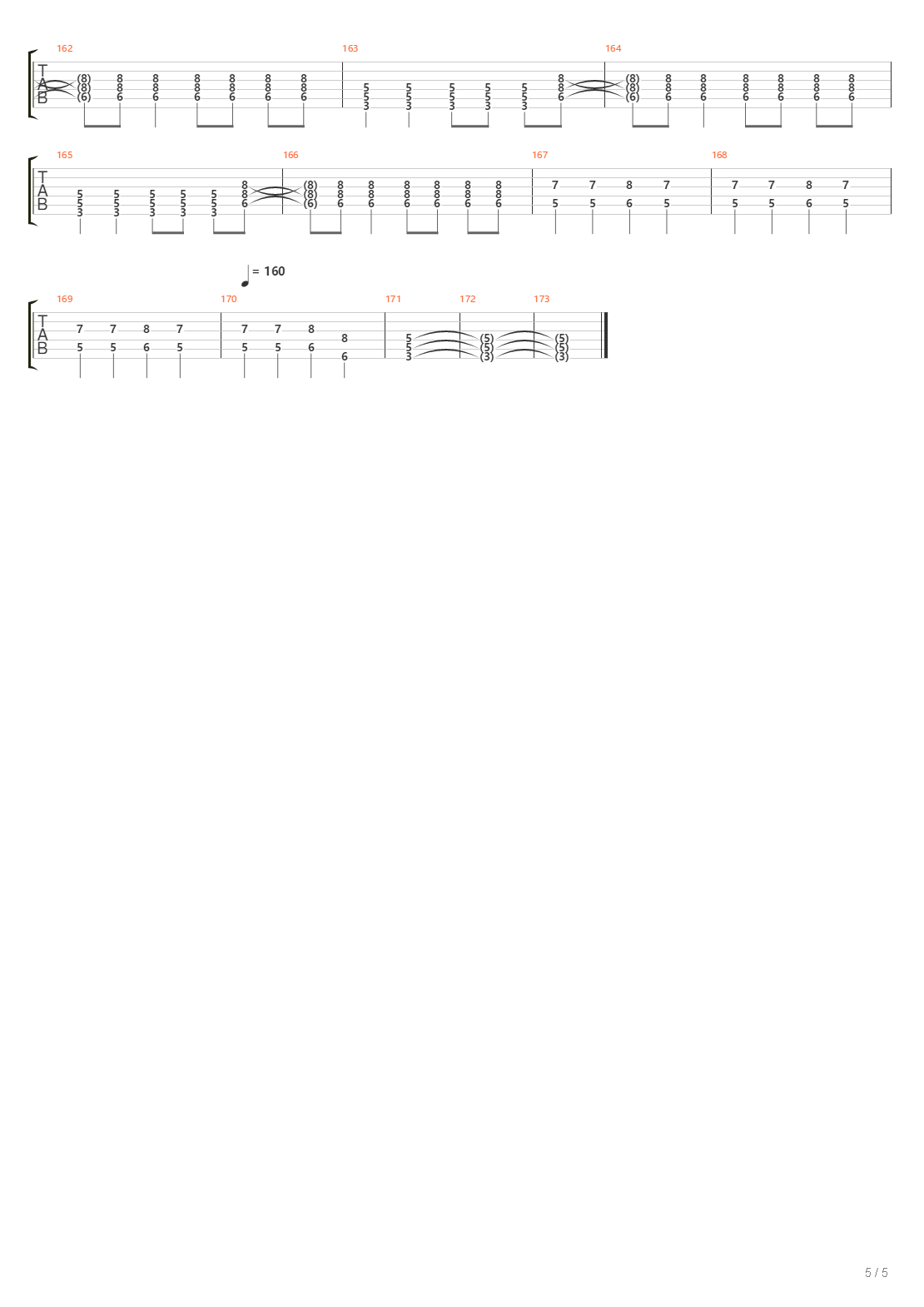 Trag吉他谱