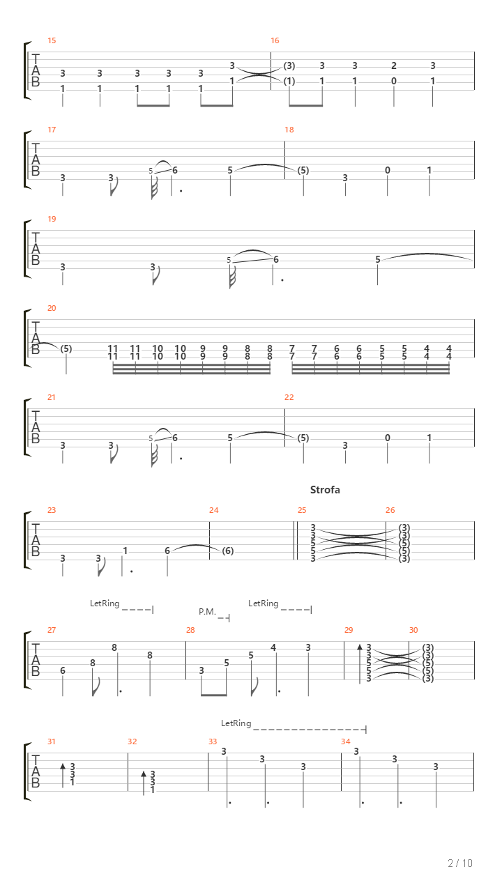 Trag吉他谱