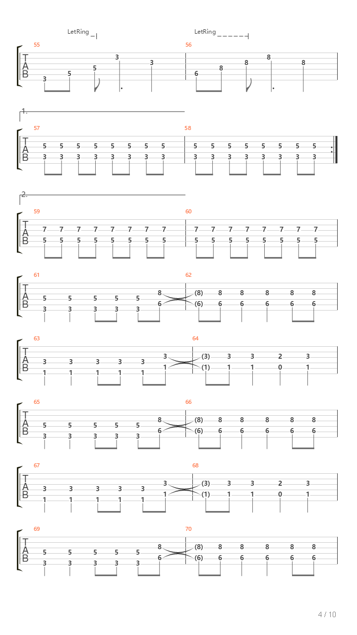 Trag吉他谱