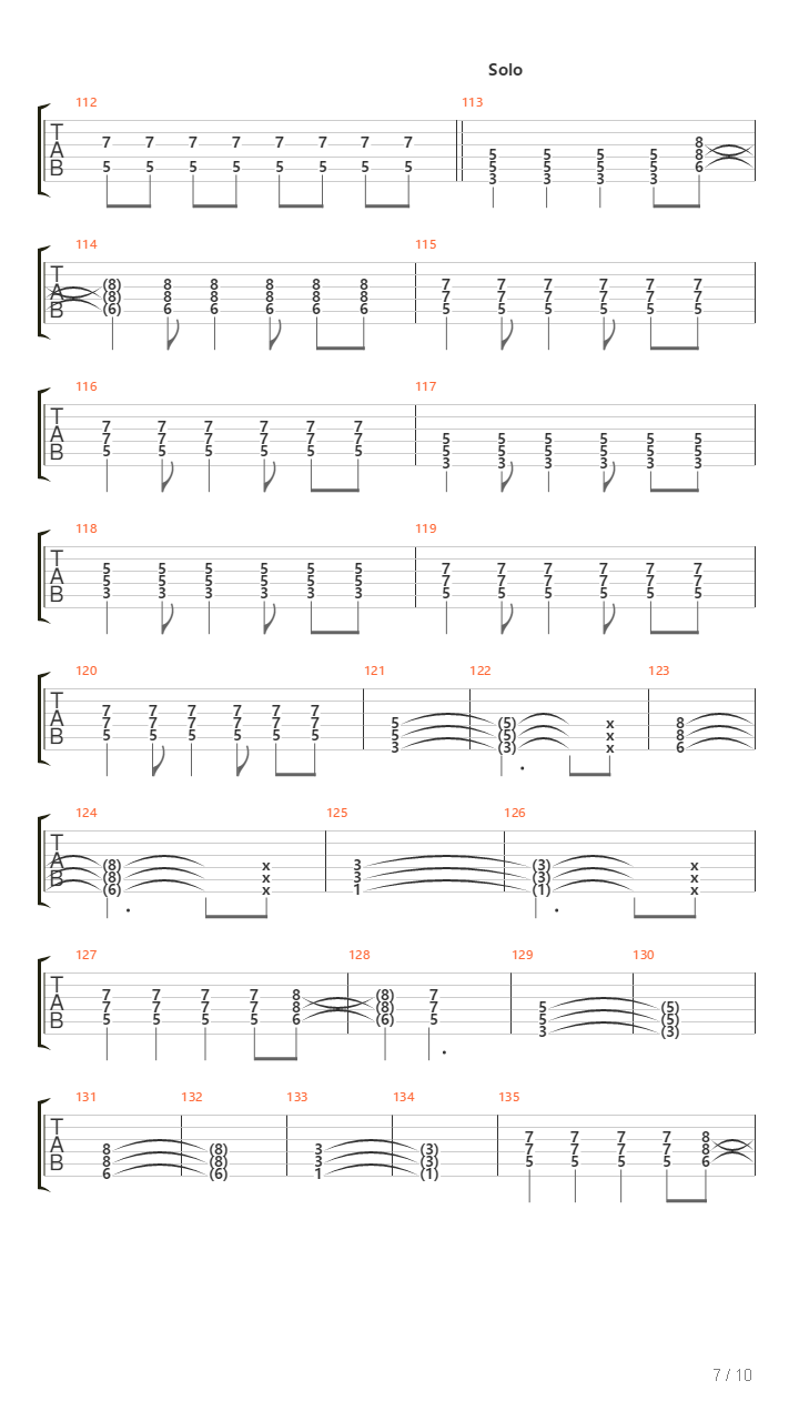 Trag吉他谱