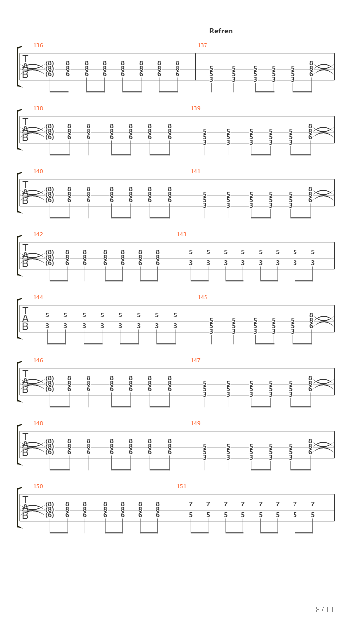 Trag吉他谱