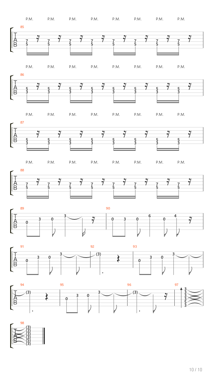 Cancion De Amor吉他谱