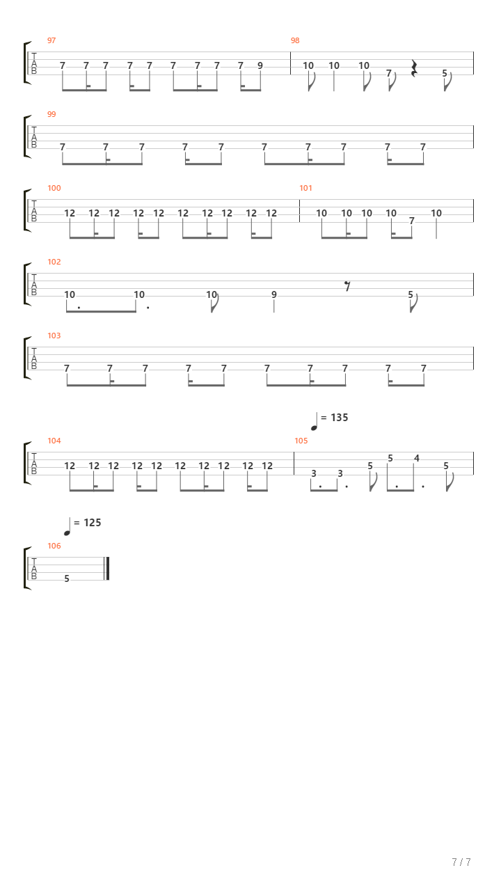 Kedate Conmigo Bass Only吉他谱