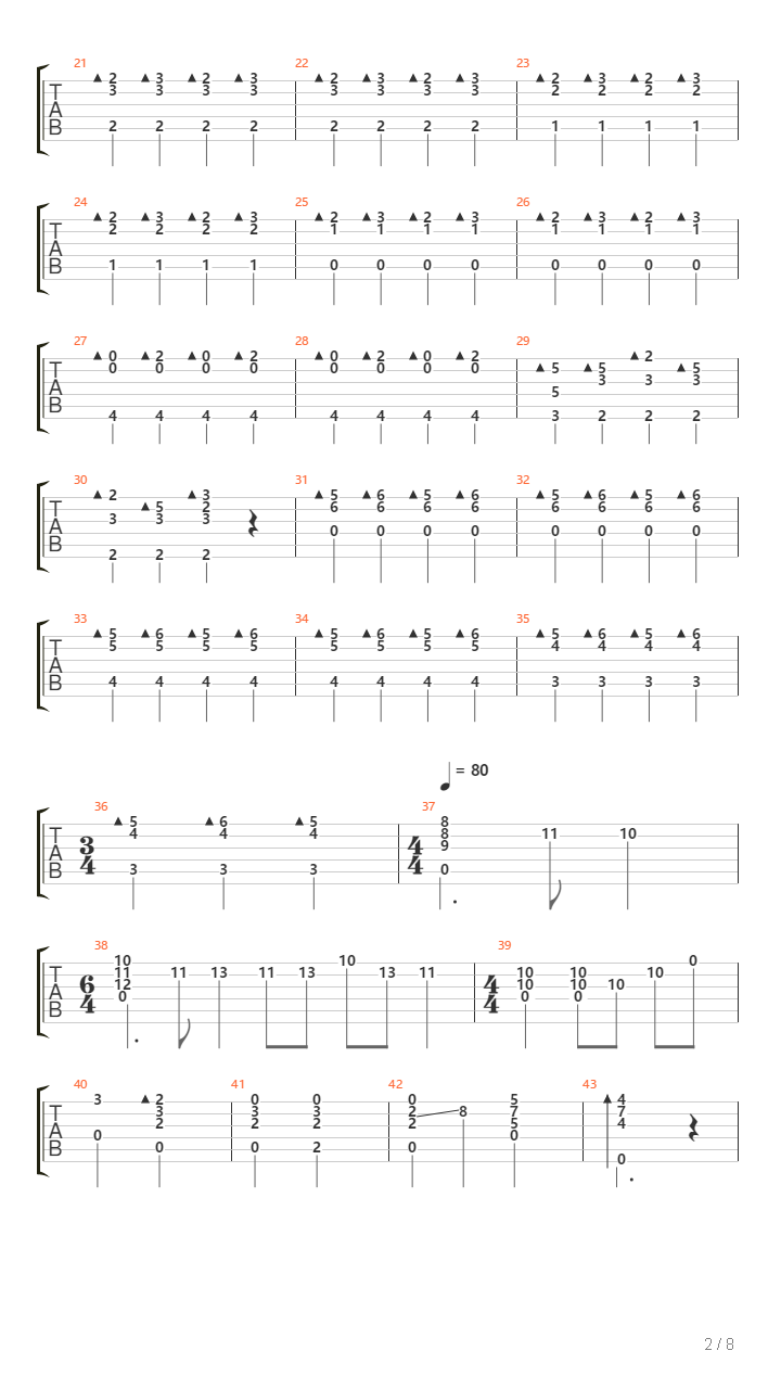 Belle吉他谱