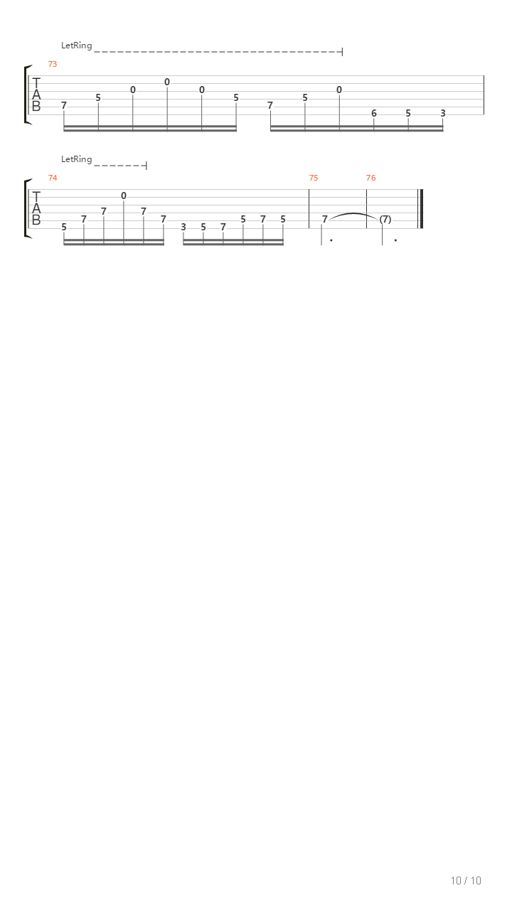 Adrift吉他谱