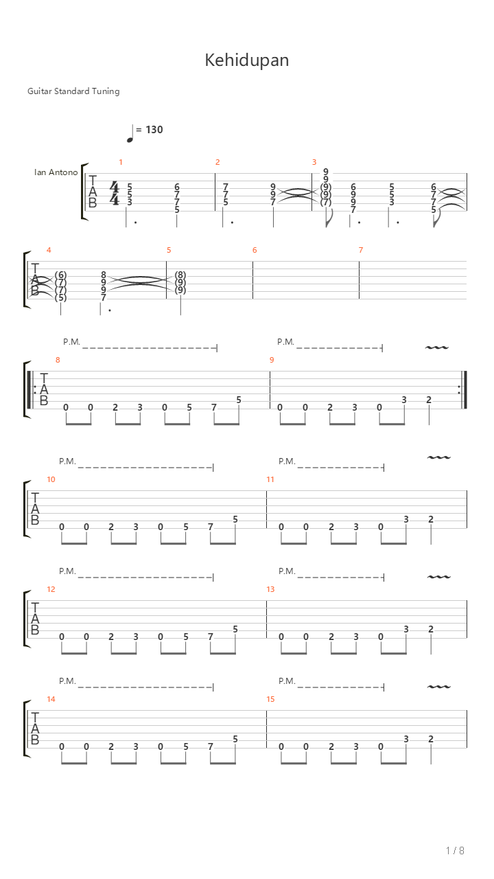 Kehidupan吉他谱