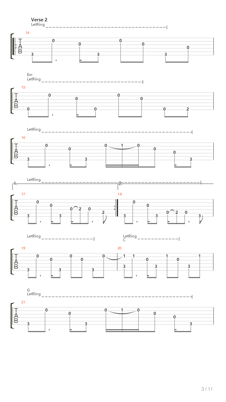 Skipping Stone吉他谱